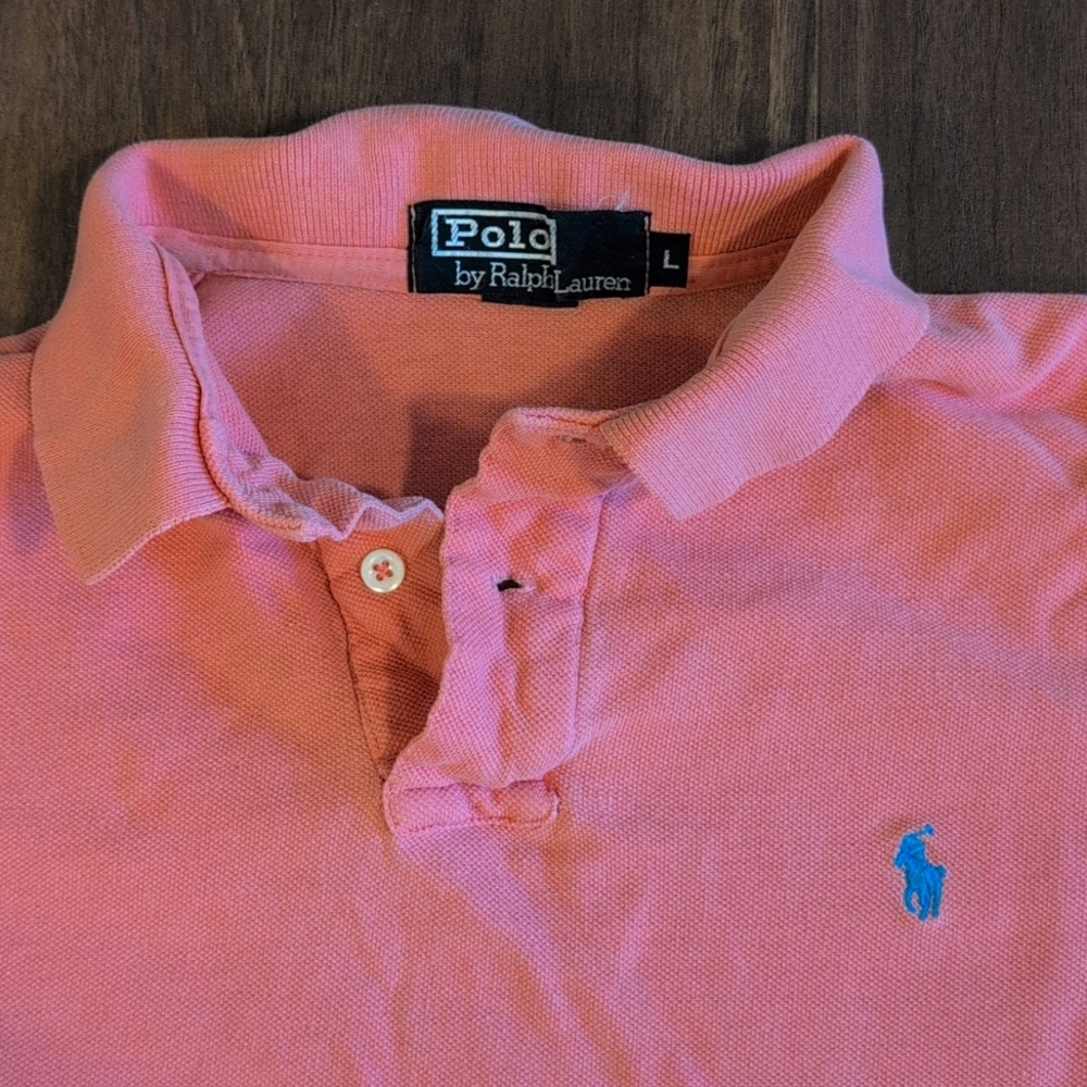 Ralph Lauren Coral Short Sleeve Polo Tee - Picture 2 of 7